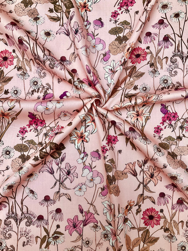 Pure Cotton Floral Printed Fabric-45930