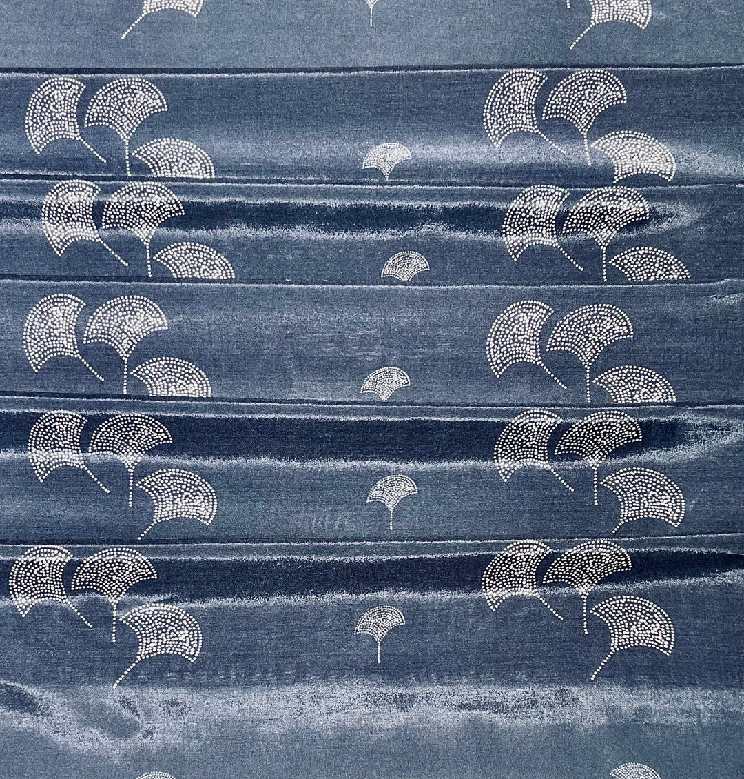 Pure Muslin Printed Fabric-46077