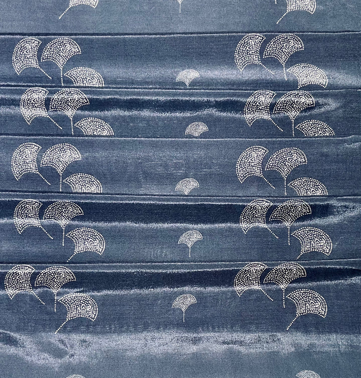 Pure Muslin Printed Fabric-46077