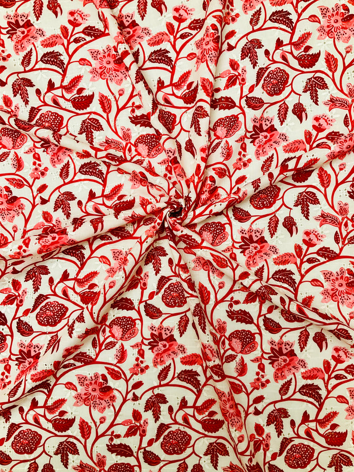 Pure Cotton Printed Embroidery Fabric-46107
