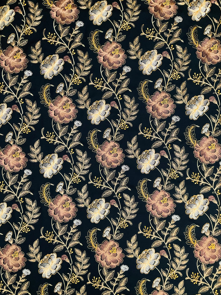 Pure Cotton  Embroidered Fabric-46442