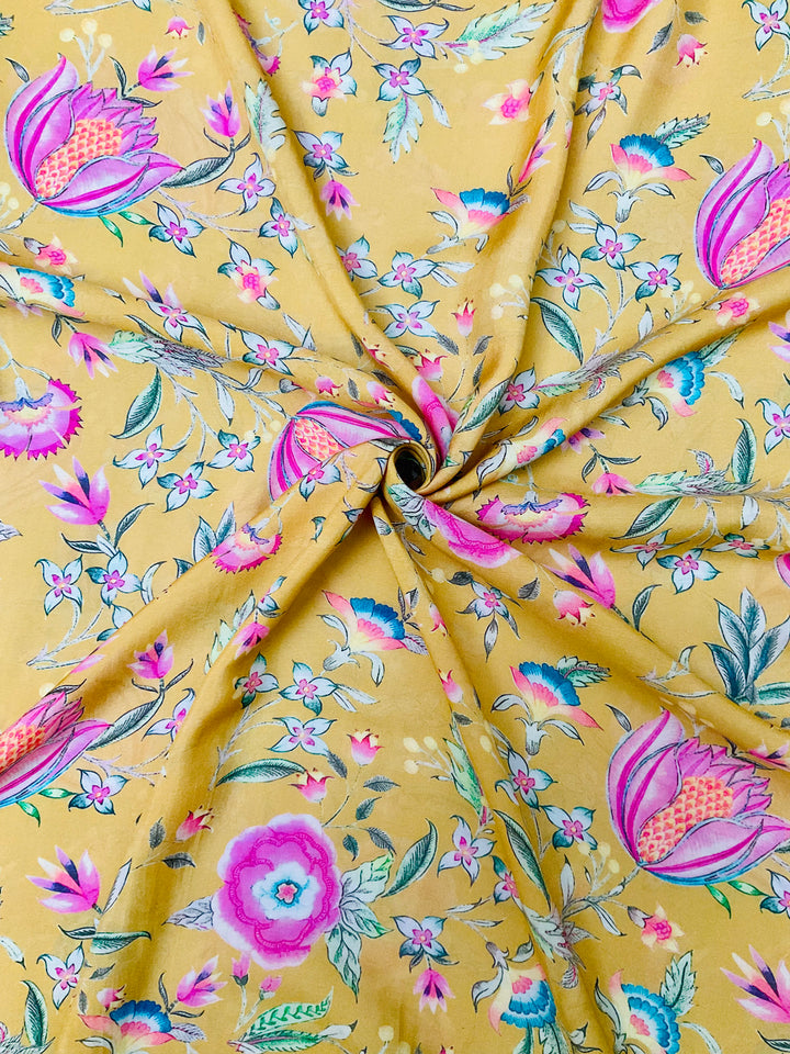 Pure Muslin Printed Fabric-26411