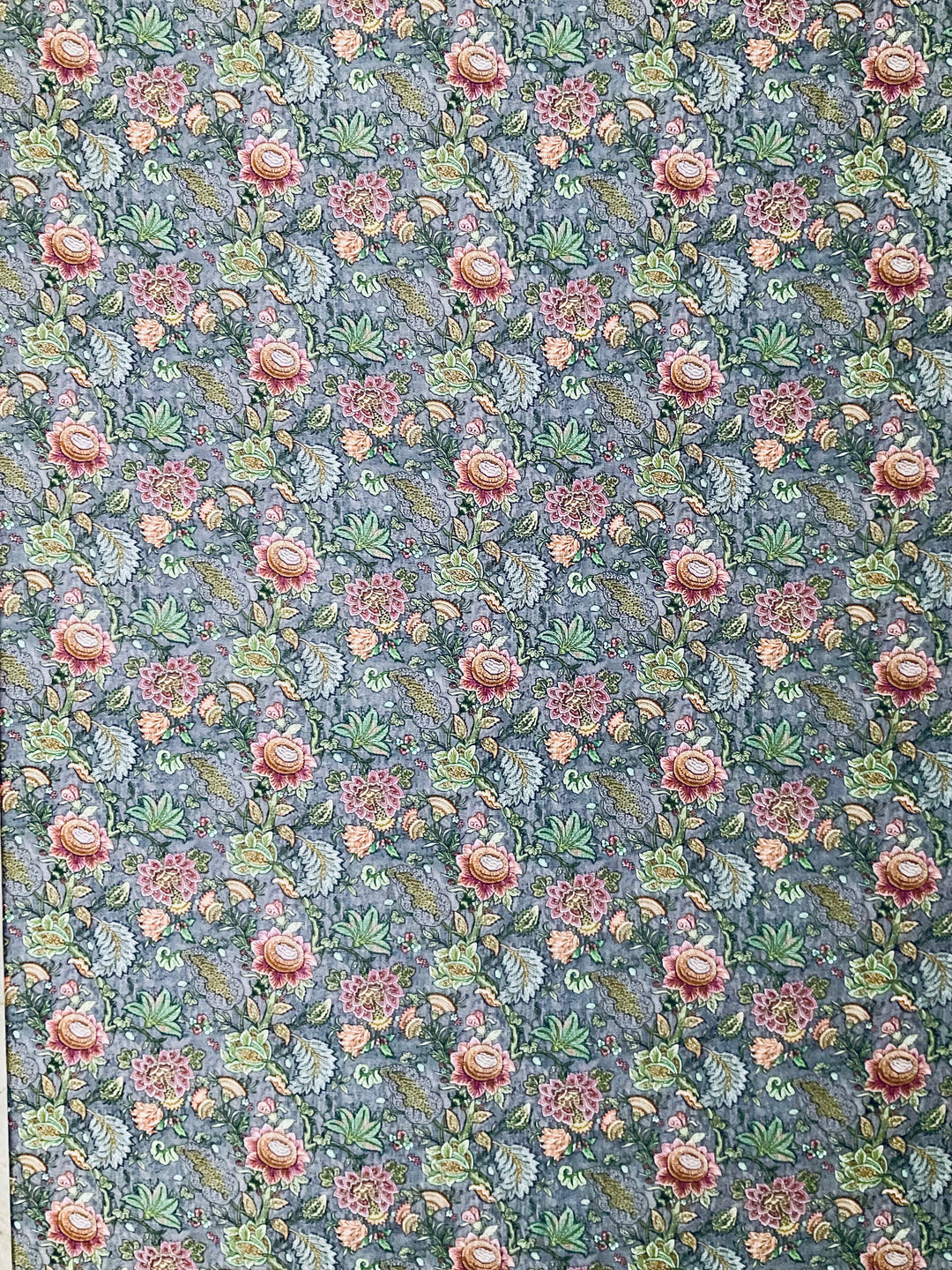 Pure Muslin Printed Fabric-39815