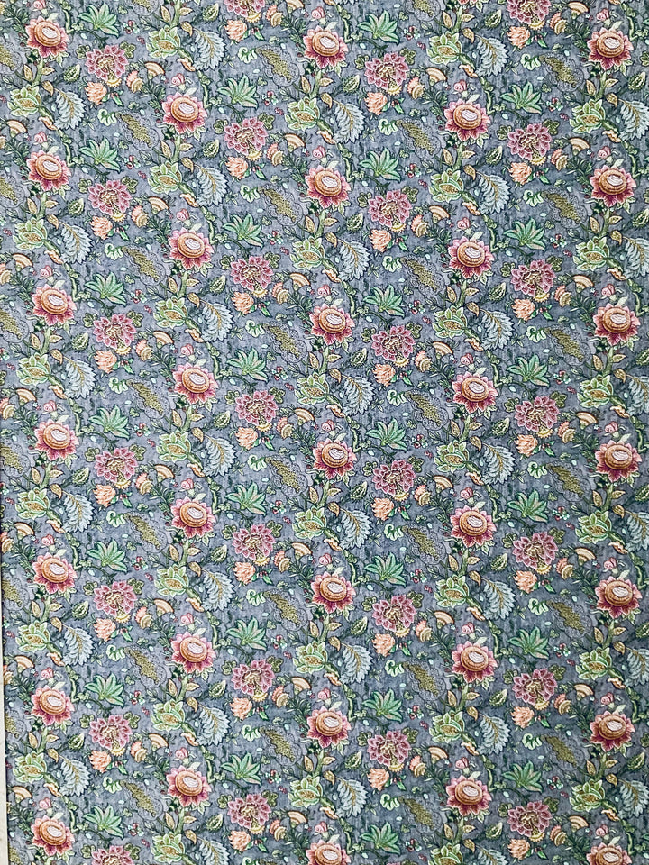 Pure Muslin Printed Fabric-39815