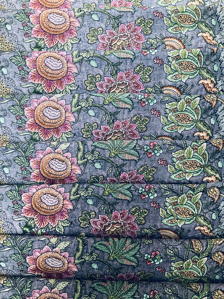 Pure Muslin Printed Fabric-39815