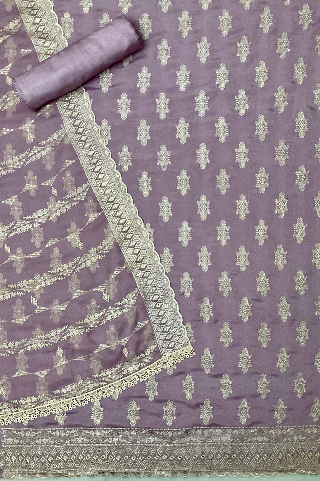 Chinnon Embroidered Unstiched Suit -47113