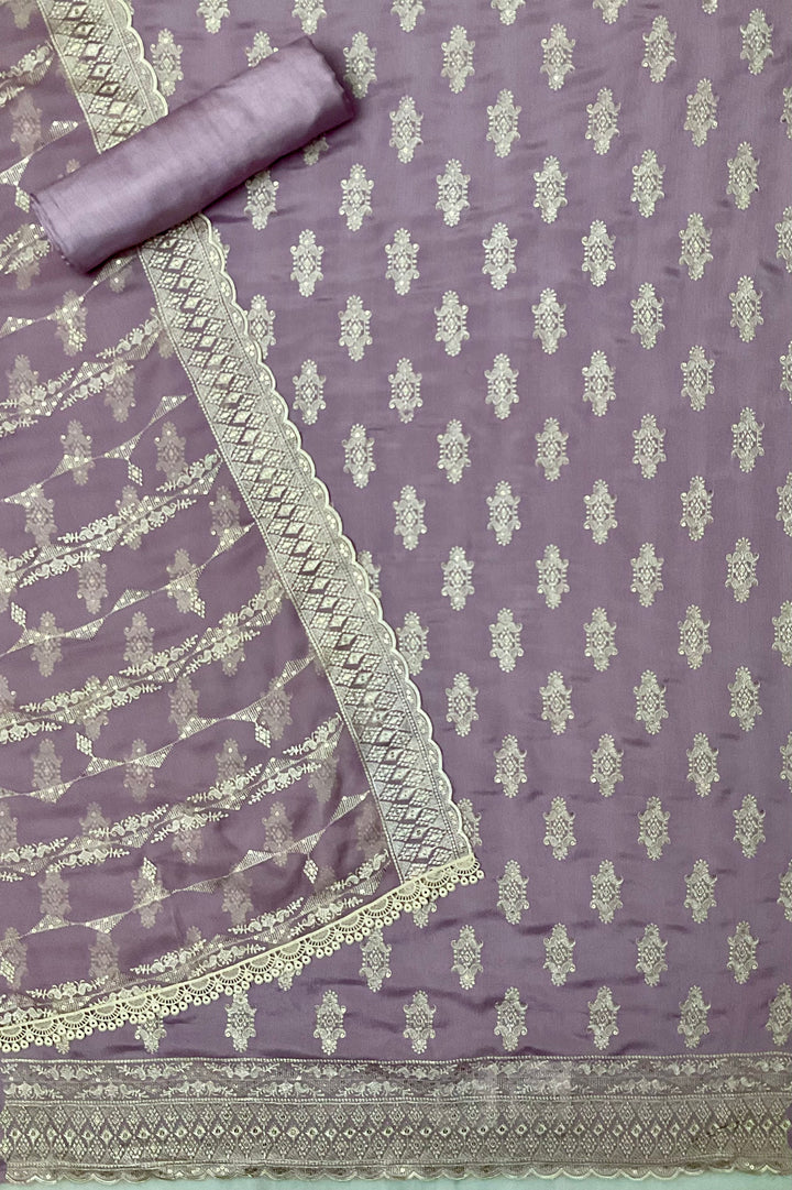 Chinnon Embroidered Unstiched Suit -47113