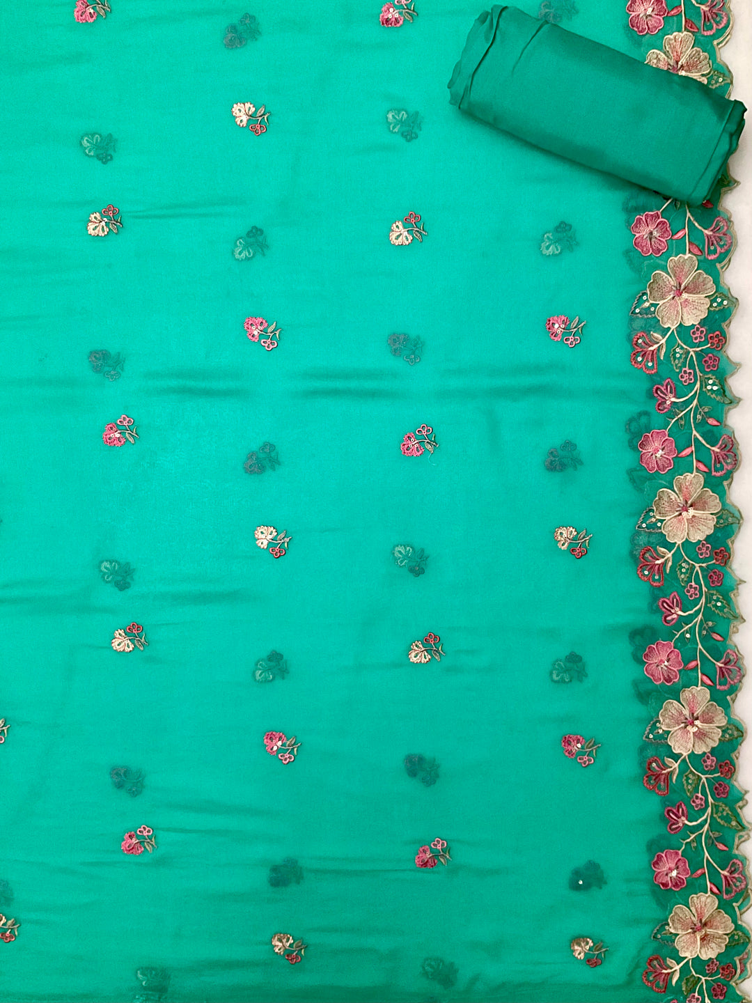 Chinnon Embroidered Unstitched Suit -49469