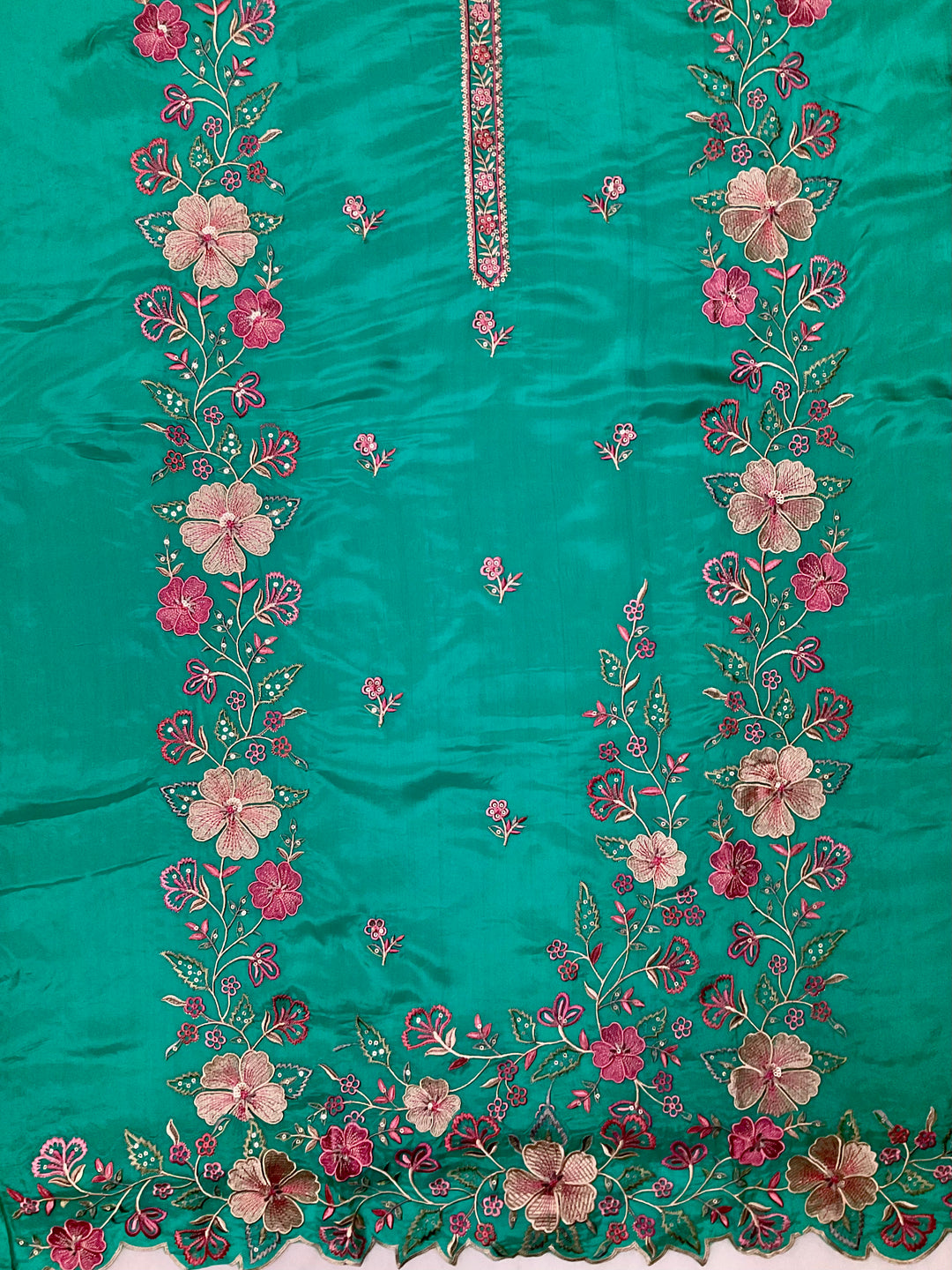 Chinnon Embroidered Unstitched Suit -49469