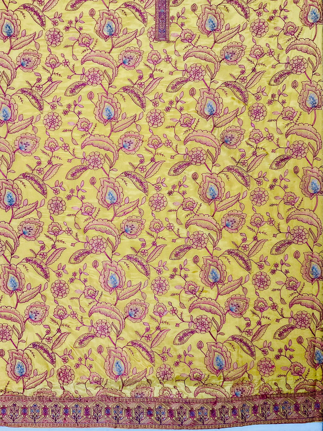 Art Silk Embroidered Unstiched Suit -49467