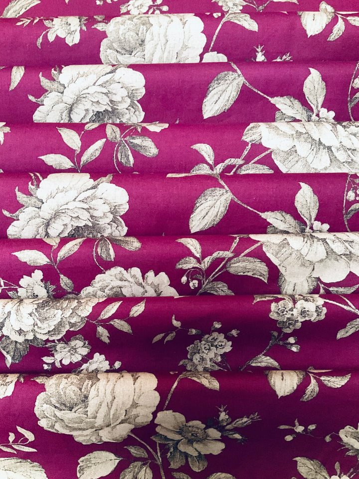 Pure Cotton Plain Fabric-53868 Purple