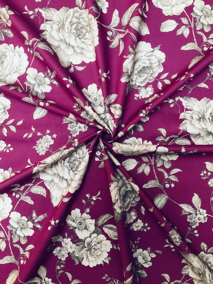 Pure Cotton Plain Fabric-53868 Purple