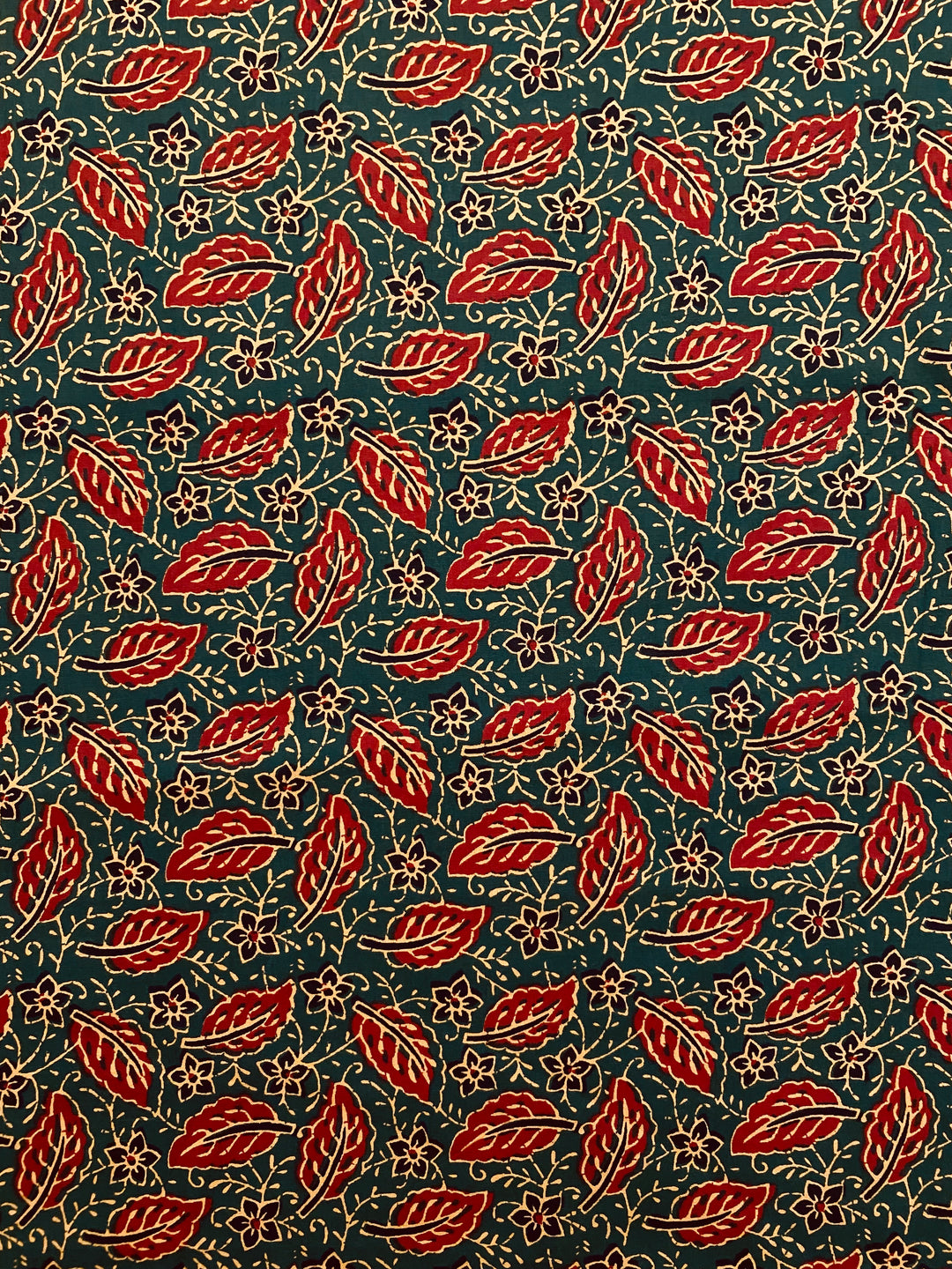 Printed Cotton Fabric Green