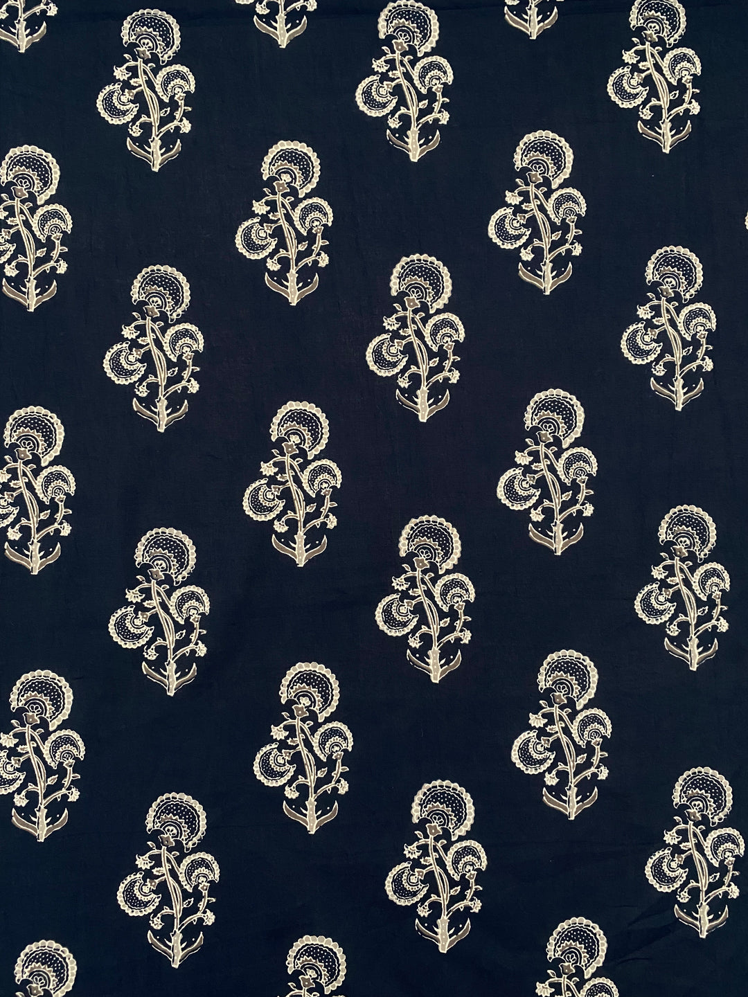 Printed Cotton Fabric Blue