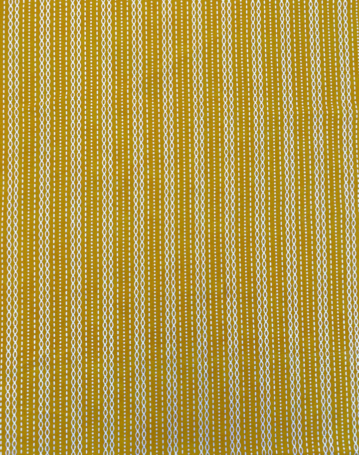 Printed Cotton Fabric Mustard