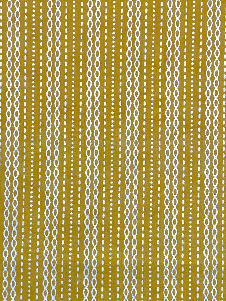 Printed Cotton Fabric Mustard