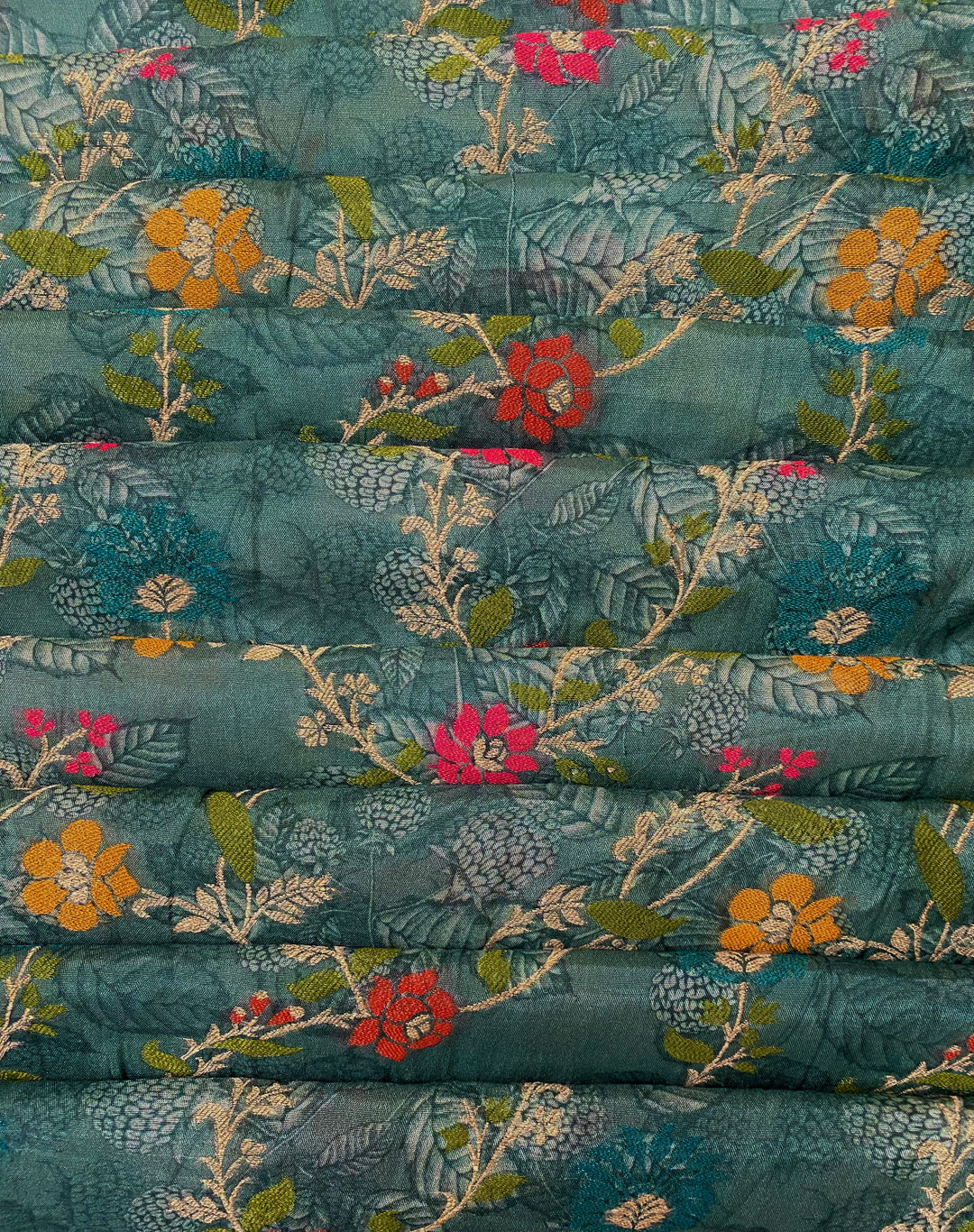 Dola Woven SIlk Printed Fabric