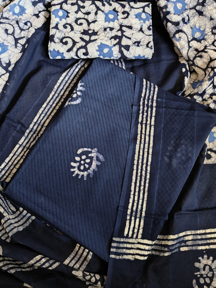 Batik Cotton Printed Unstitched Salwar Suit