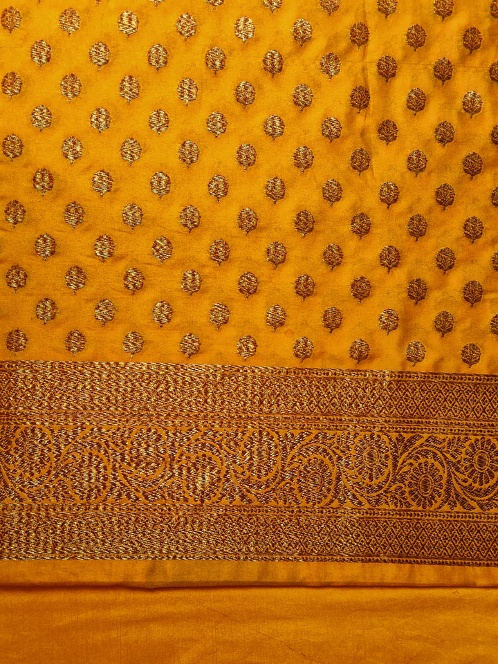 Banarasi Silk Unstitched Salwar Suit