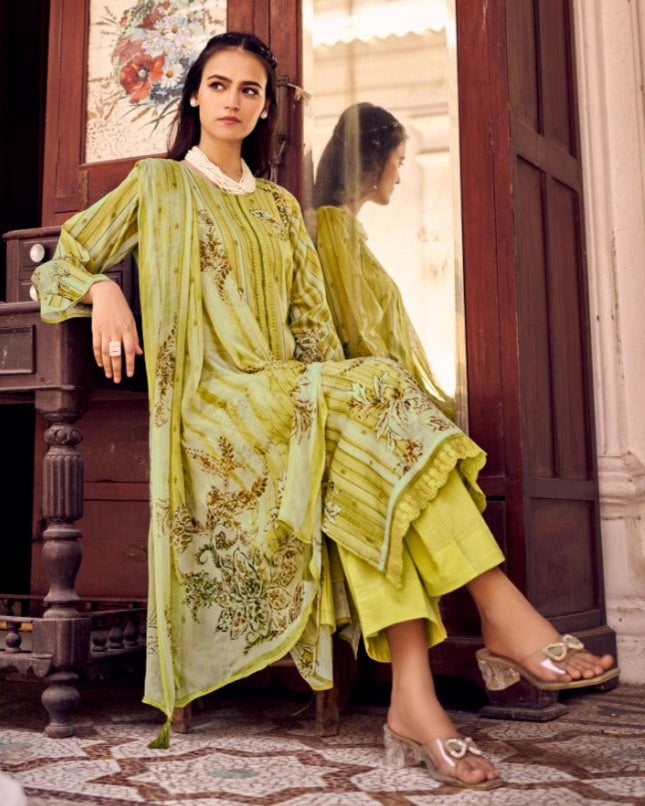 Fazals Cotton Printed Suit