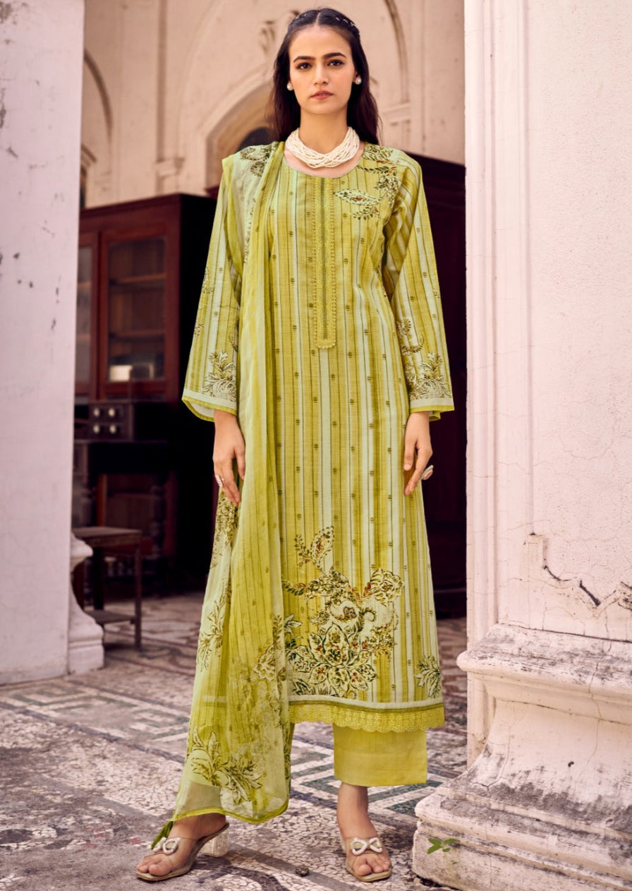 Fazals Cotton Printed Suit