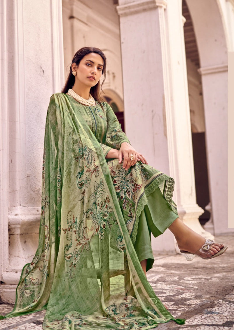 Fazals Green Pant Suit