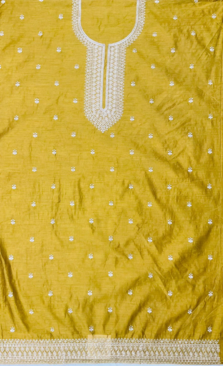 Silk Embroidered Unstiched Suit -45548