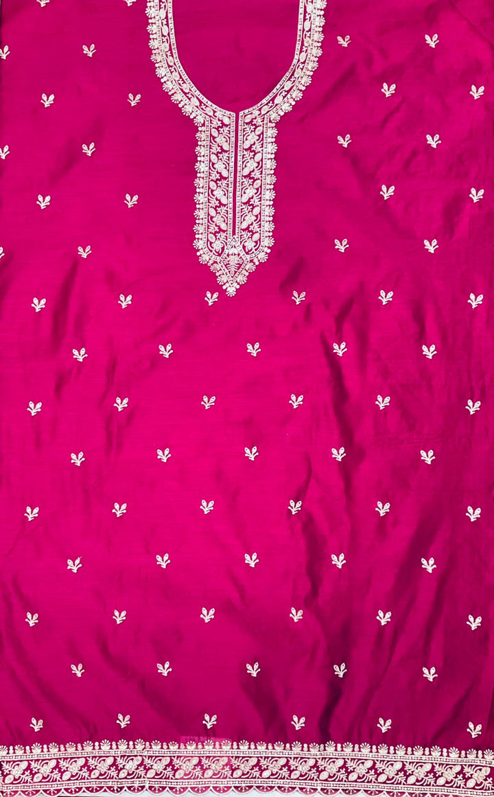 Silk Embroidered Unstiched Suit -45549