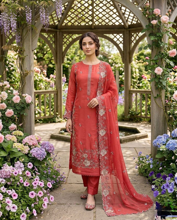 Sunlit Mustard Upada Silk with Delicate Embroidery (49349)