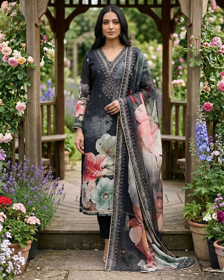 Modal Unstitched Suit with a Modal Duppatta -53545