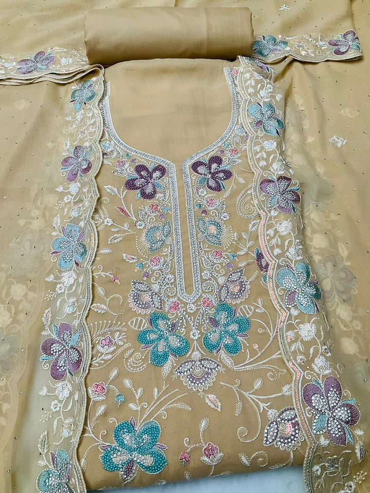 Georgette Embroidered Unstiched Suit -45552