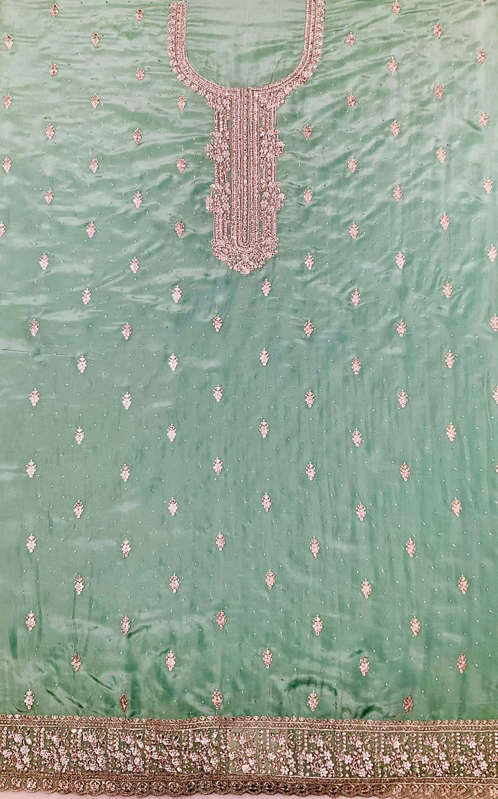 Crepe Embroidered Unstitched Suit -45543