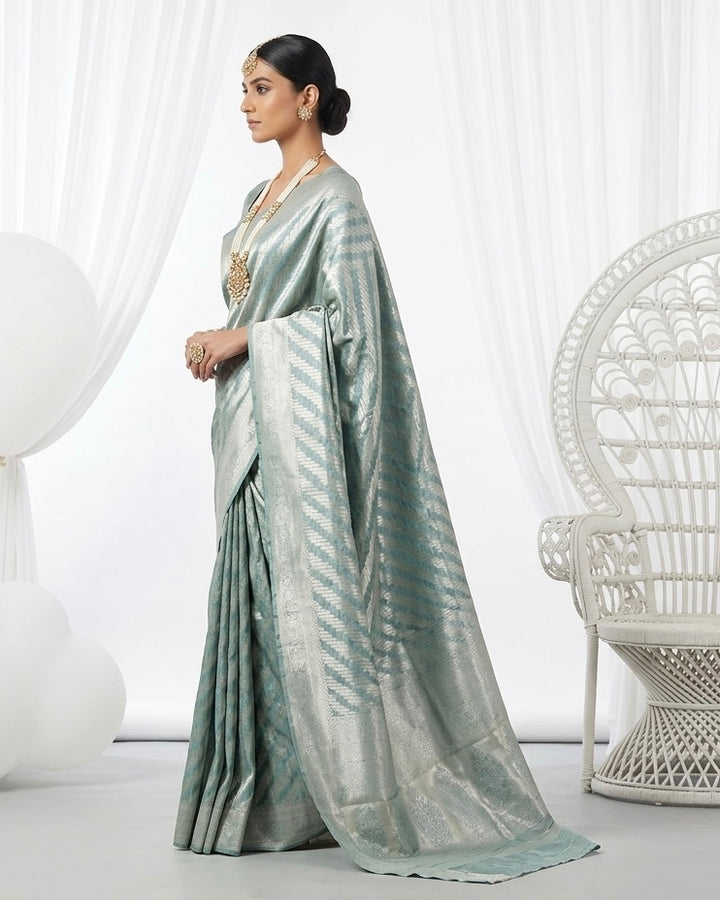Embroidered Silk Saree for Festive Elegance (41385)