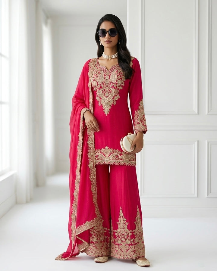 Embroidered Organza Dupatta for Festive Celebrations (51322)