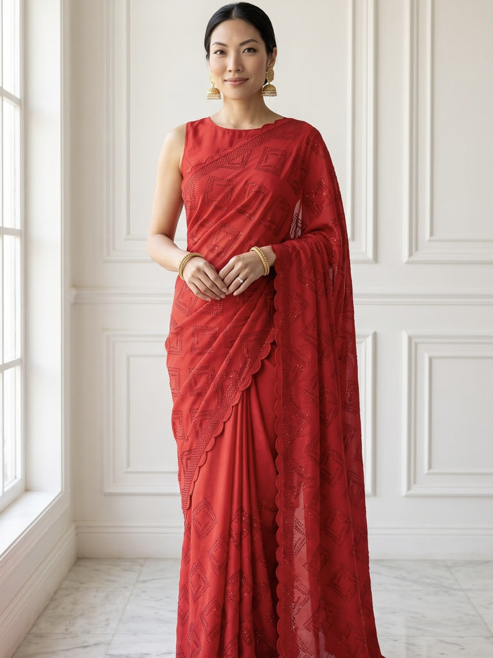 Embroidered Chinnon Festive Elegance Collection (30452)