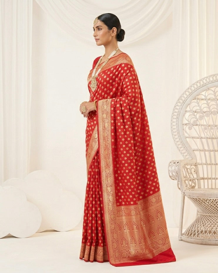 Embroidered Silk Saree for Festive Celebrations (51388)