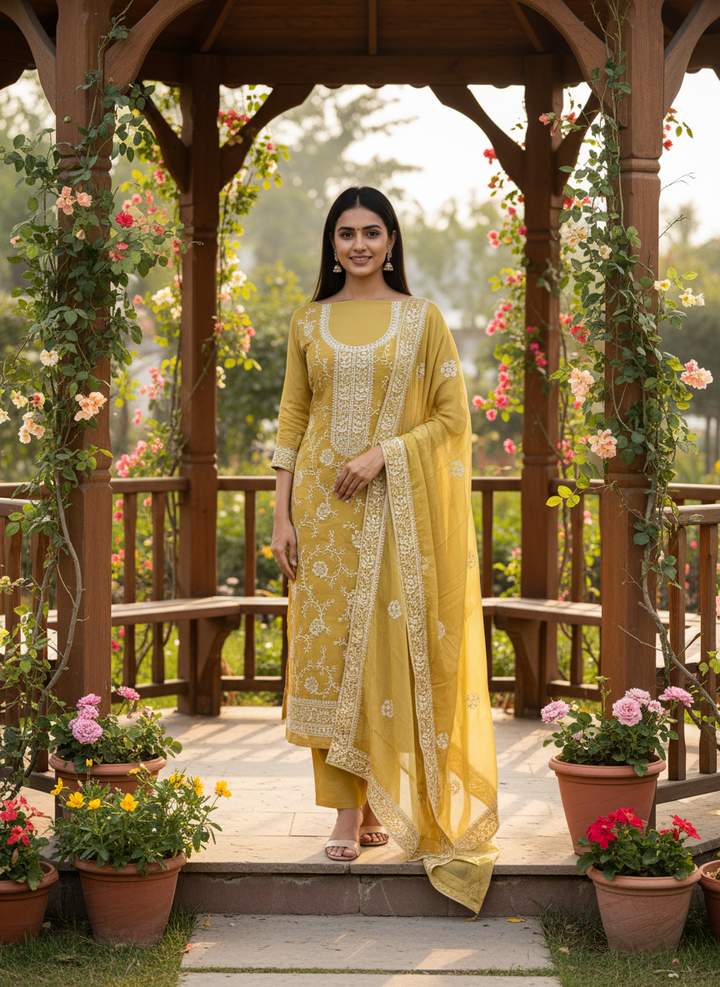 Sunlit Chinnon with Delicate Embroidery (46612)