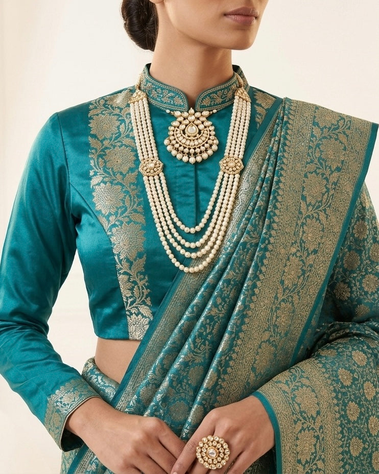 Embroidered Silk Festive Elegance Collection (50692)