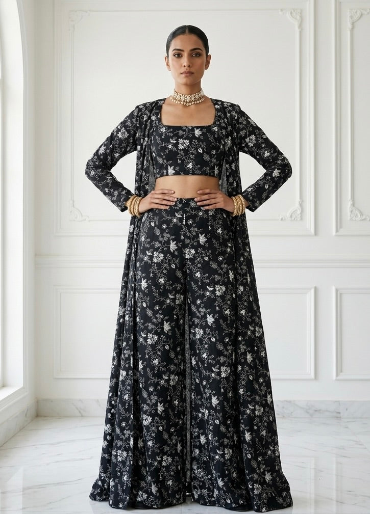 Embroidered Chanderi Fabric with Elegant Allover Detailing (54063)