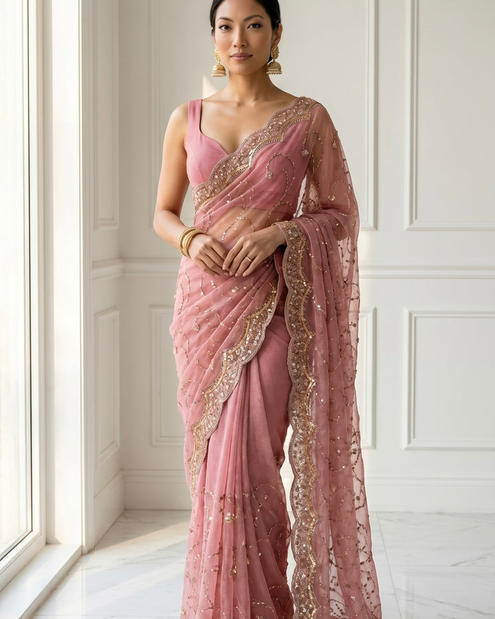 Embroidered Satin Festive Elegance Collection (47457)