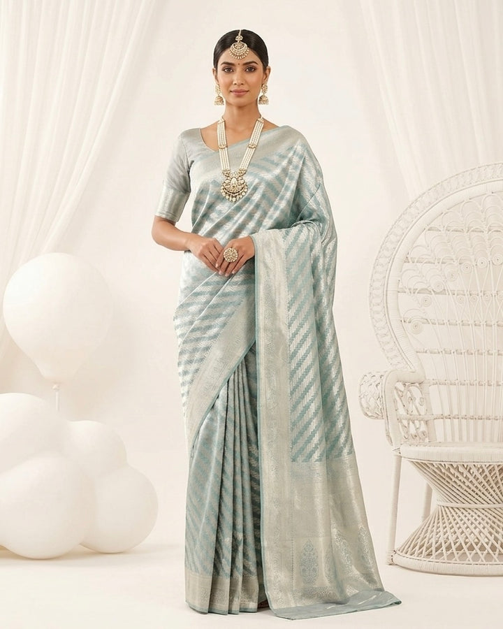 Embroidered Silk Saree for Festive Elegance (41385)