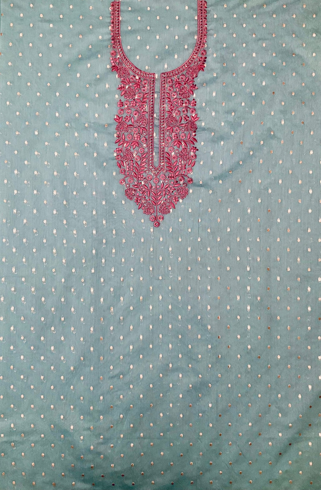 Woven Chanderi Unstitched Suit (45330)
