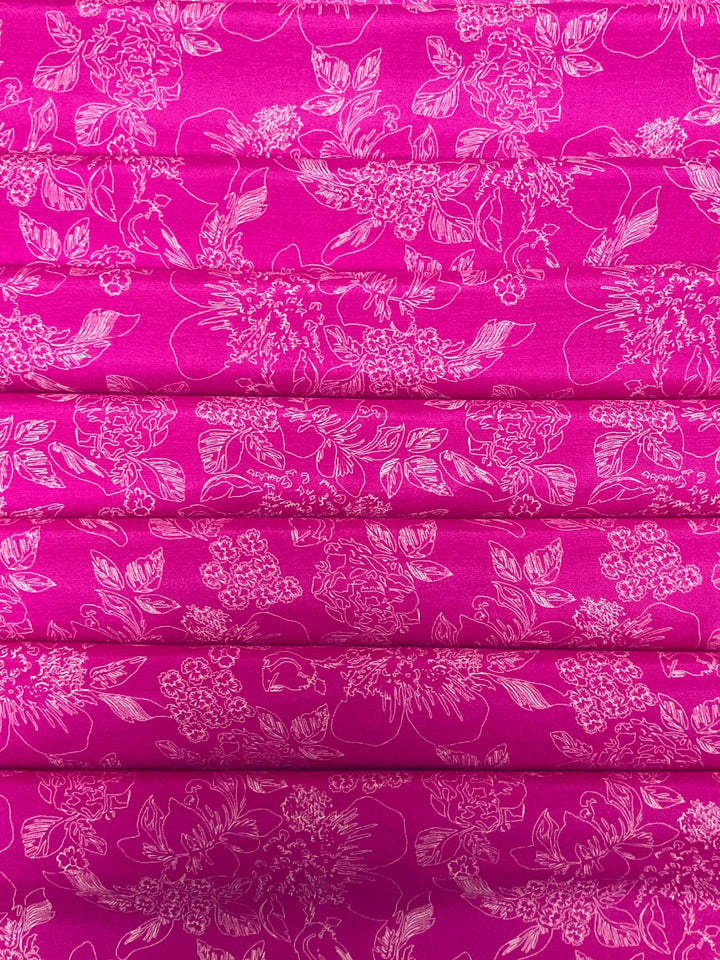 Pure Muslin Printed Fabric (46072)