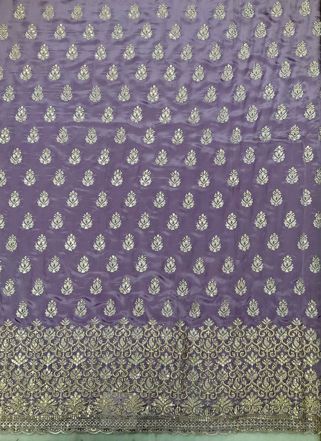 Upada Silk Embroidered Unstitched Salwar Suit (45346)