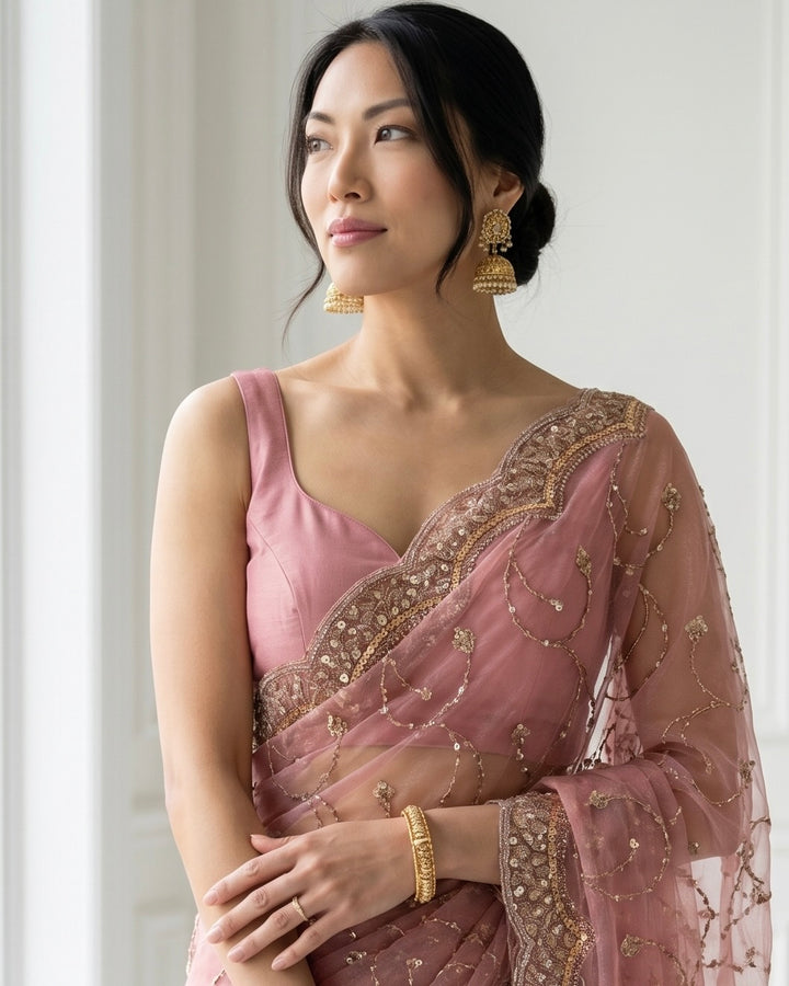Embroidered Satin Festive Elegance Collection (47457)