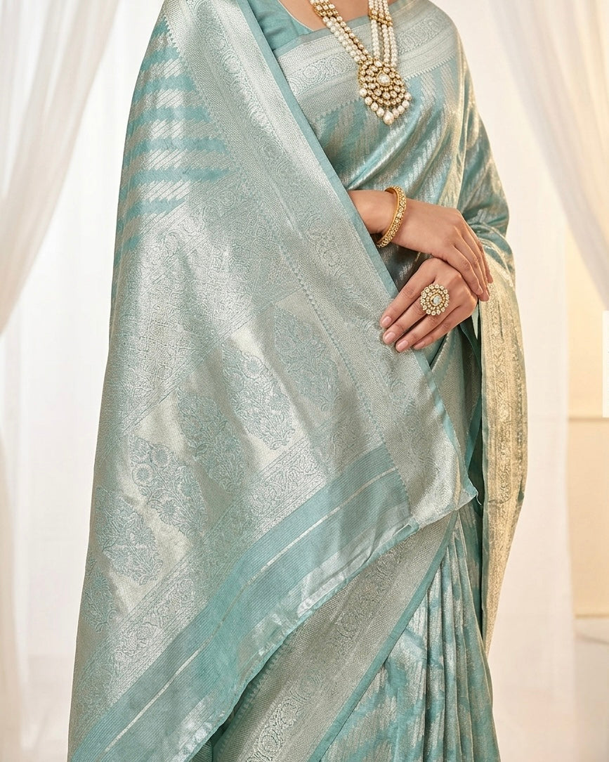 Embroidered Silk Saree for Festive Elegance (41385)