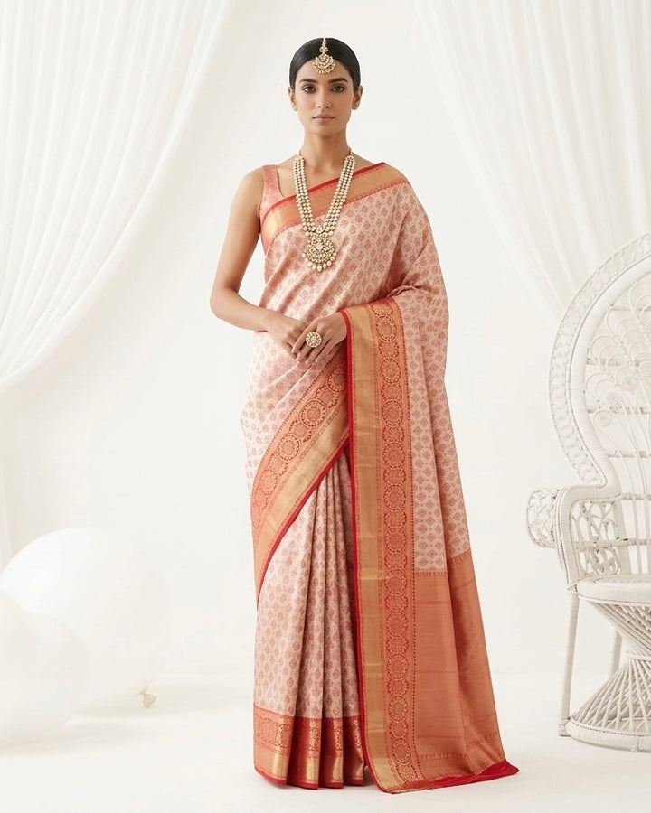 Festive Woven Silk Saree in Rich Hues (37560)