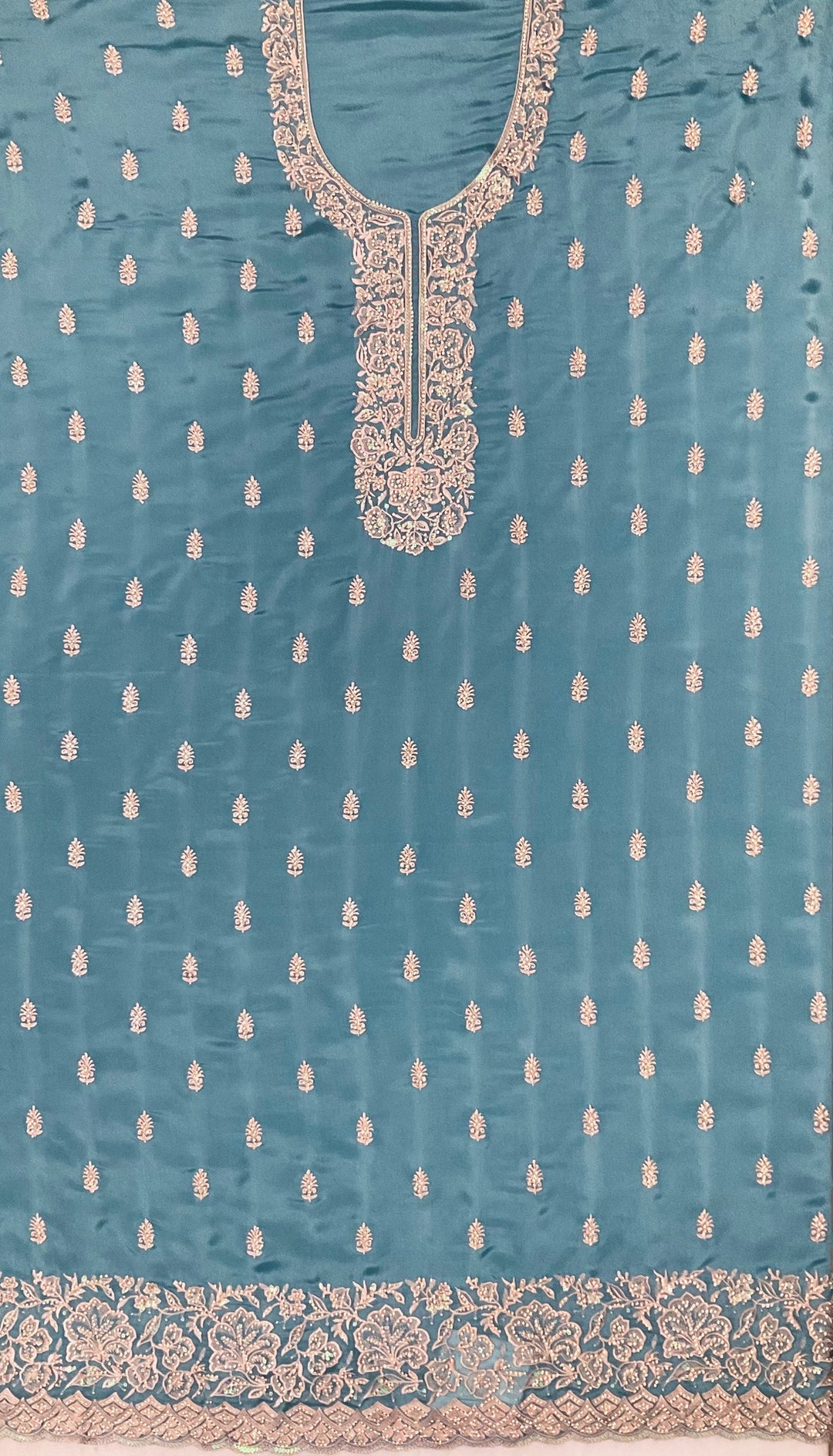 Chinnon Embroidered Unstitched Salwar Suit (45347)