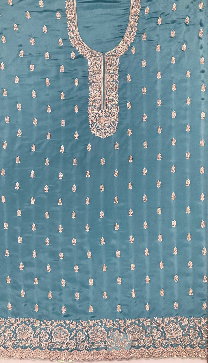 Chinnon Embroidered Unstitched Salwar Suit (45347)